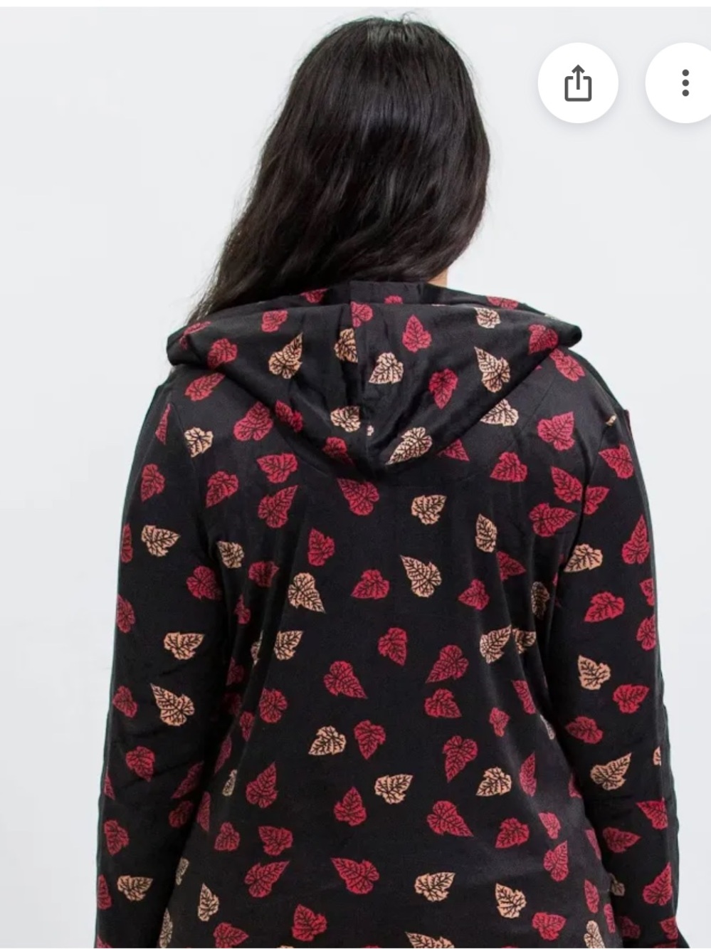 lug Lounge Ranger Fleece Front Zip Hoodie in Dagger Rose 🌹 - Picture 3 of 5